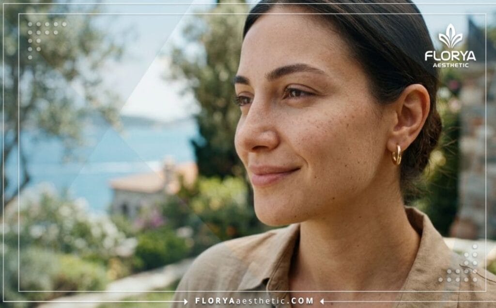 Perfect flawless outcome showing healthy natural breathing area